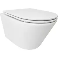 Wiesbaden Wandcloset Vesta Rimless Tornado Flush Met Softclose & Quickrelease Toiletzitting Mat Wit