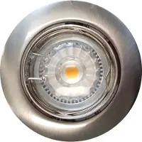 Sanimex Inbouw Spotlamp RVS Look 81x63 mm Inclusief Armatuur en Gu10 4 Watt (4 stuks)