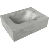 Mondiaz Fontein vrijhangend eden solid surface 40x12x23 cm opalo