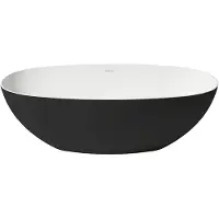 Zydra Vrijstaand ligbad lago 150x72 cm negro