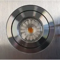 Sanimex Inbouw Spotlamp 92x73 mm Inclusief Armatuur en Gu10 4 Watt Aluminium Geborsteld (5 stuks)