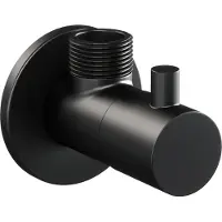 Brauer Black Edition hoekstopkraan mat zwart