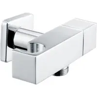 Best design Best-design "vierkant" muuraansluiting afsluitbaar + opsteek chroom