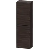 Duravit Hoge kast d-neo kolomkast wand 132 cm linksdraaiend mat kastanje
