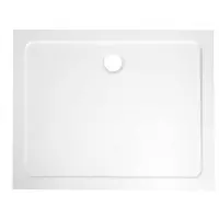 Sapho Douchebak Gegoten Marmer Aqualine 100x90x3 cm Rechthoek Wit