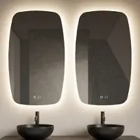 Gliss Design Badkamerspiegel gliss erato 60x100 cm verticaal led incl. Verwarming