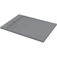 Best design Douchebak Decent 120x90x3.5 cm Solid Surface Grijs