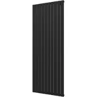 Plieger Designradiator Cavallino Retto Enkel 1666 Watt Middenaansluiting 200x75,4 cm Donkergrijs Structuur