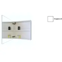 Sanicare Spiegelkast qlassics 60 cm 1 deur hoogglans wit links