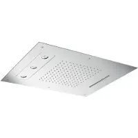 Hotbath Hoofddouche mate 63x48 cm rechthoekig triple inbouw chroom