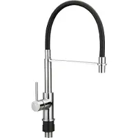 Van Marcke GO Keukenkraan vmk go fusion design 27,4x46,3 cm incl. Mobile rubberen sproeier chroom