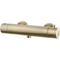 Wiesbaden Caral Cool Touch thermostatische douchemengkraan geborsteld messing