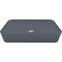 Boss & Wessing Opbouw wastafel bws juno 60x40 cm keramiek mat basalt