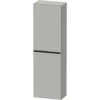 Duravit Hoge kast d-neo kolomkast wand 132 cm linksdraaiend mat betongrijs
