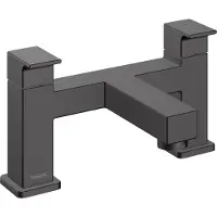 Hansgrohe Badrandmengkraan vernis shape 2-gats mat zwart
