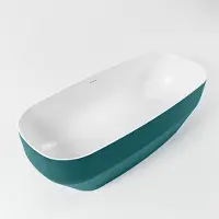Mondiaz Vrijstaand Bad STONE 170x75cm Kleur Smag / Talc