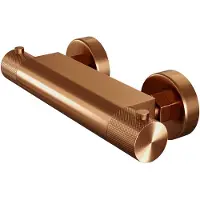 Brauer Copper Carving thermostatische douchekraan geborsteld koper PVD