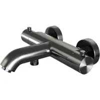 Brauer Gunmetal Edition thermostatische badkraan PVD gunmetal geborsteld