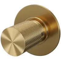 Brauer Gold Carving losse inbouw stopkraan met in- en afbouwdelen goud geborsteld PVD