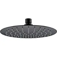 Wiesbaden Hoofddouche rond 304-Ufo 25 cm Mat Zwart