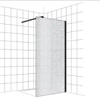 Boss & Wessing Inloopdouche BWS Free Time 120x200 cm Reflex Zwart Timeless Coating Mat Zwart Profiel