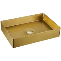 Sapho Waskom aurum vierkant 50x35 cm rvs matt rose goud