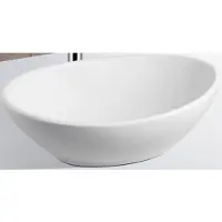 Boss & Wessing Waskom bws opbouw keramiek ovaal 40.5x33x14.5 cm wit