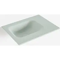 Mondiaz LEX Greey solid surface inleg wastafel voor toiletmeubel 40cm. Positie wasbak links