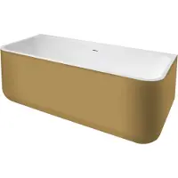 Xenz Guido Solid Surface bad 160x71x62 Bicolor Wit/Goud