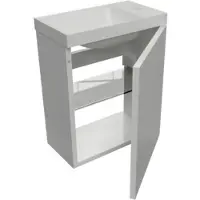 Boss & Wessing Fonteinset bws luna 54,3x39,7x21,8 cm glans wit met marble fontein met overloop mat wit