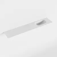 Mondiaz EDEN Talc solid surface inleg wastafel voor toiletmeubel 110cm. Positie wasbak rechts