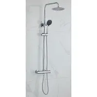 Boss & Wessing Opbouw regendouche set bws talpa ronde hoofddouche 30 cm chroom