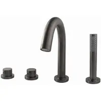 Boss & Wessing Badrandthermostaat bws 4-gats afbouwset gunmetal
