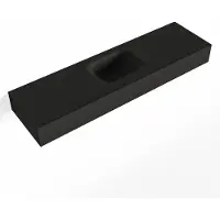 Mondiaz LEX Urban vrijhangende solid surface wastafel 110cm. Positie wasbak midden