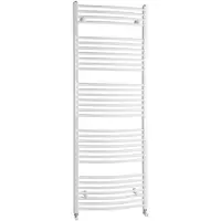 Sapho Handdoekradiator orbit gebogen 45x170 cm 732w wit