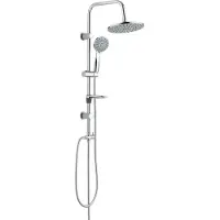Aloni BWS Regendouche | Tondo | Met zeephouder | 20cm Stortdouche | Chroom | Opbouw (Excl. mengkraan)