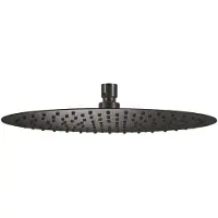 Qisani Hoofddouche Flow Ø 25 cm Geborsteld Gun Metal
