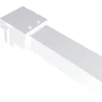 Boss & Wessing Bws inloopdouche pro line helder glas 50x200 mat wit profiel en stabilisatiestang