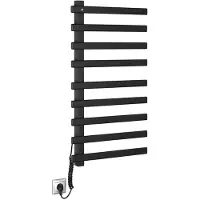 Sapho Handdoekradiator elcor 48x92 cm 128 watt mat zwart