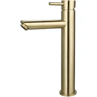 Sanilux Wastafelmengkraan Opbouw Hoog 12.5x29.6 cm Goud Geborsteld