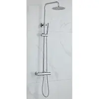 Boss & Wessing Opbouw regendouche set bws talpa hoofddouche 30 cm en staaf handdouche chroom