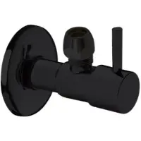 Best design Hoekstopkraan Solara met Rozet 3/8 x 10 mm Mat Zwart
