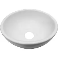 Wiesbaden Consilio waskom rond 20 x 9 cm keramiek mat wit