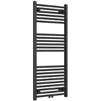 Boss & Wessing Radiator BWS Saniro 60x120cm Middenaansluiting Mat Zwart