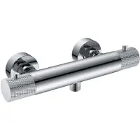 Boss & Wessing Douchemengkraan Thermostatisch BWS Ridged Chroom