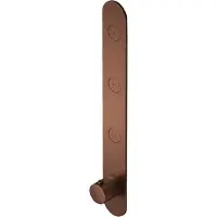 Hotbath Cobber Afbouwdeel thermostaat Verticaal met 3 pushbuttons Geborsteld Koper PVD PB050