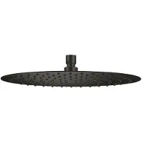 Qisani Hoofddouche flow ø 30 cm geborsteld mat zwart