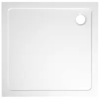 Sapho Douchebak gegoten marmer aqualine 80x80x3 cm vierkant wit