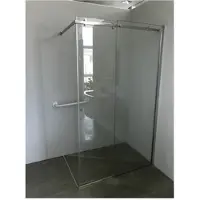 Plieger Panorama Walk-in Schuifdeur 2-delig 120x195cm 8mm Rechts RVS