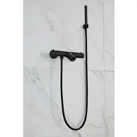 Boss & Wessing Opbouw badkraan bws nero met handdoucheset mat zwart